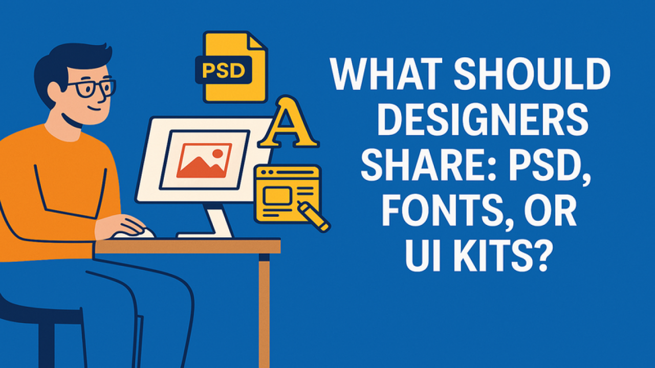 What Should Designers Share: PSD, Fonts, or UI Kits?